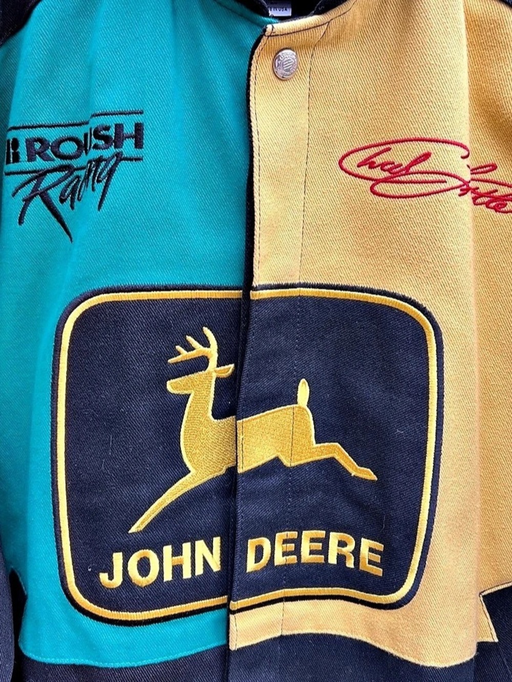 Vintage JH Design John Deere Motorsports Racing Jacket - Large - Picture 5 of 11